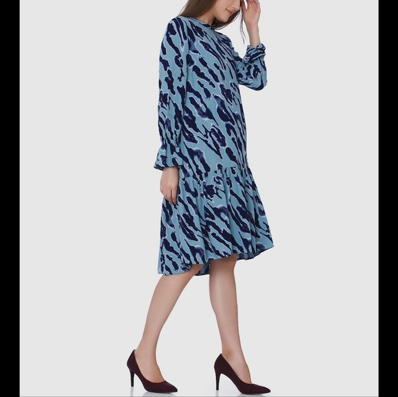 NWT Vero Moda Animal Print A-Line Dress Size S - Picture 3 of 12